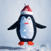 Χριστουγεννιάτικο Διακοσμητικό Πιγκουίνος 40LED Υφασμάτινο 66Χ32Χ72| Aca Lighting | X07402165